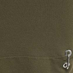 Versus Versace Green Knit Pin Detail Mini Dress XS