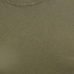 Versus Versace Green Knit Pin Detail Mini Dress XS