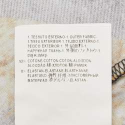 Pre Owned Versus Versace Yellow Printed Jersey T-Shirt M