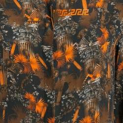 Versus Versace Multicolor Printed Silk Button Front Shirt L