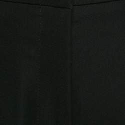 Versus Versace Black Crepe Safety Pin Detail Trousers L