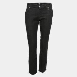 Versus Versace Black Denim Straight Fit Jeans L Waist 31"