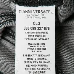 Versus Versace Black Denim Straight Fit Jeans L Waist 31"