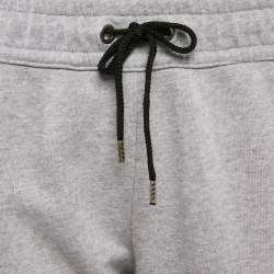 Versus Versace Grey Cotton Zip Detail Track Pants M