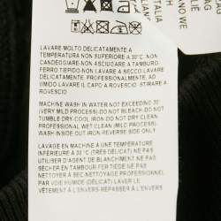 Pre Owned Versus Versace x Zayn Black Printed Cotton Knit Hoodie S