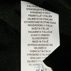 Pre Owned Versus Versace x Zayn Black Printed Cotton Knit Hoodie S