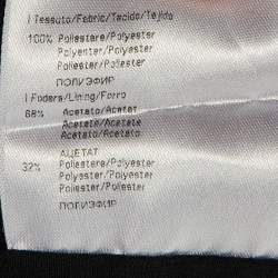 Pre Owned Versus Versace Navy Blue Crepe Sleeveless Dress M