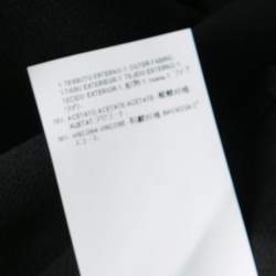 Pre Owned Versus Versace Black Asymmetric Sleeveless Wrap Top S