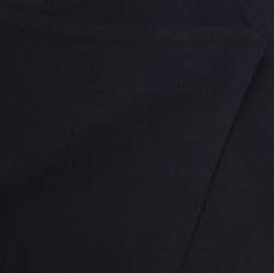 Pre Owned Versus Versace Black Asymmetric Sleeveless Wrap Top S