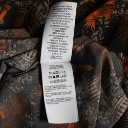 Versus Versace Multicolor Printed Silk Button Front Blouse M