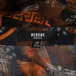 Versus Versace Multicolor Printed Silk Button Front Blouse M
