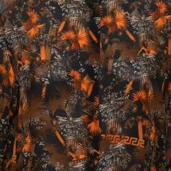 Versus Versace Multicolor Printed Silk Button Front Blouse M