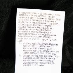 Pre Owned Versus Versace Black Jacquard Textured Crepe Sleeveless Dress S