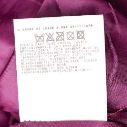 Pre Owned Versus Versace Vintage Purple Chain Detail Leather Dress M