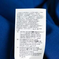 Pre Owned Versus Versace Royal Blue Pin Fastening Detail One Shoulder Top L