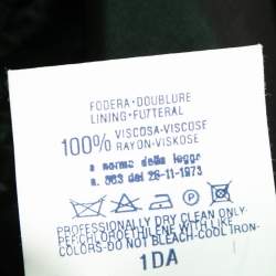 Pre Owned Versus Versace Vintage Black Rhinestone-Embellished Faux Fur Coat S