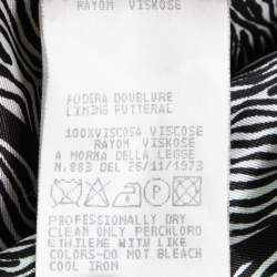 Pre Owned Versus Versace Vintage Black Faux-Fur Collar Wool Belted Coat S