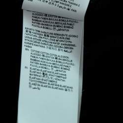 Pre Owned Versus Versace Black Zip Detailing Cotton Sweatshirt & Joggers Set S