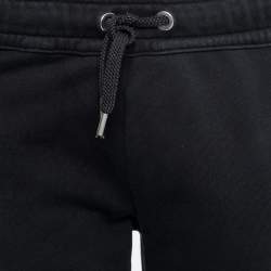 Pre Owned Versus Versace Black Zip Detailing Cotton Sweatshirt & Joggers Set S