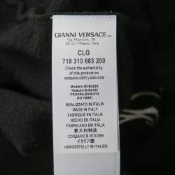 Versus Versace Black Knit Animal Motif Embroidered Jumper M