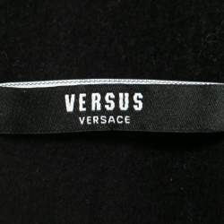Versus Versace Black Knit Animal Motif Embroidered Jumper M