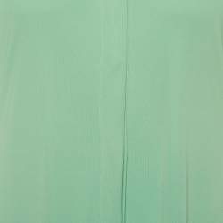 Versus Versace Green Jersey Knit Button Front Shirt M