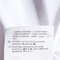 Pre Owned Versus Versace White Lion Head Printed Cotton Knit T-Shirt XL