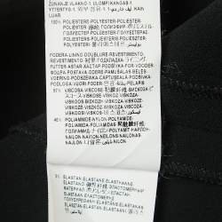 Pre Owned Versus Versace Black Crepe Logo Detailed Sleeveless Mini Dress S