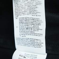 Versus Versace Black Stretch Cotton Trench Coat S
