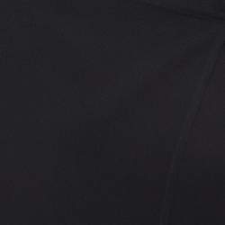 Versus Versace Black Crepe Asymmetric Wrap Top XS