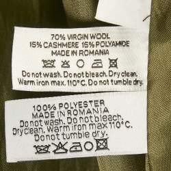 مملوكة مسبقًا فستان فيستيار دون وزو ليبر قصير متسع لباد أخضر مقاس صغير جدا جدا