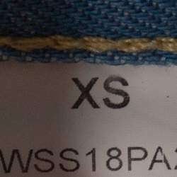 Pre Owned Vetements X Levi's Blue Two Tone Denim Straight Leg Jeans XS