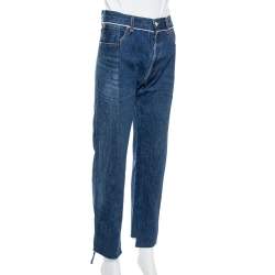 Pre Owned Vetements Blue Denim Reworked Push Up Jeans S