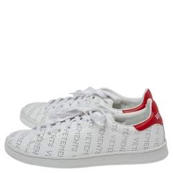 Pre Owned Vetements White Perforated Leather Low Top Sneakers Size 39