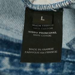 Vetements Blue Two Tone Patchwork Denim Straight-Leg  Jeans L
