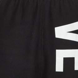 Pre Owned Vetements Black Large Logo Print Cotton Knit Sweatpants M