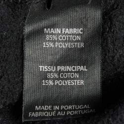 Pre Owned Vetements Black Large Logo Print Cotton Knit Sweatpants M