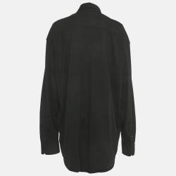 Pre Owned Vetements Black Logo Print Cotton Knit Garderobe Limited Edition Unisex Shirt M