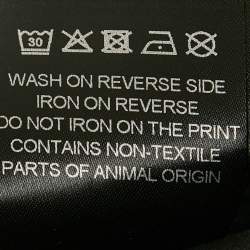 Pre Owned Vetements Unisex Printed Poplin Oversized Shirt S