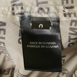 Pre Owned Vetements Beige Logo Print Shell Raincoat One Size