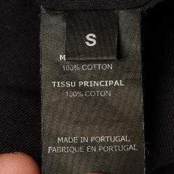 Pre Owned Vetements Black Cotton Inside Out Crew Neck T-Shirt S