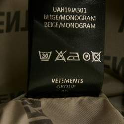 مملوكة مسبقًا معطف مطر فيتمنت شل بيج طباعة شعار ماركة (مقاس موحد)