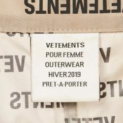 مملوكة مسبقًا معطف مطر فيتمنت شل بيج طباعة شعار ماركة (مقاس موحد)