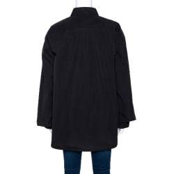Pre Owned Vetements X Comme Des Garcons Black Cotton Oversized Shirt L
