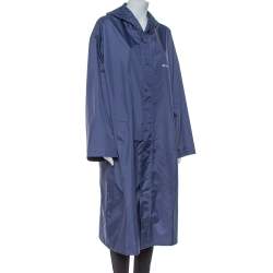 Pre Owned Vetements Navy Blue Aries Zodiac Detail Rain Coat (One Size)