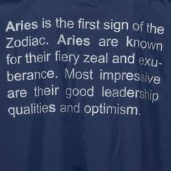 Pre Owned Vetements Navy Blue Aries Zodiac Detail Rain Coat (One Size)