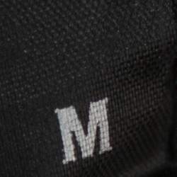 Pre Owned Vetements Black Logo Printed Knit Hoodie M