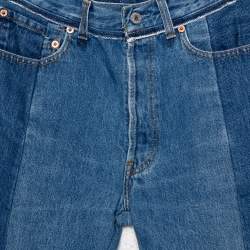 Pre Owned Vetements Two Tone Denim Reworked Jeans S