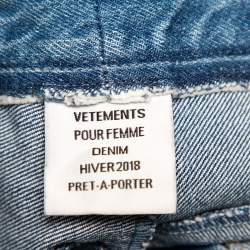 Pre Owned Vetements Two Tone Denim Reworked Jeans S