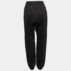 Vetements Black Rib Knit Elasticized Waist Trousers M